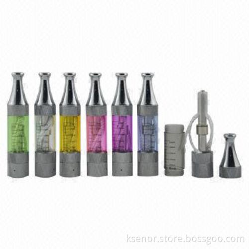 Vivi Nova V10 eGo E-cigarette Atomizers with 2.5mL Capacity, Colorful Metal Drip Tip